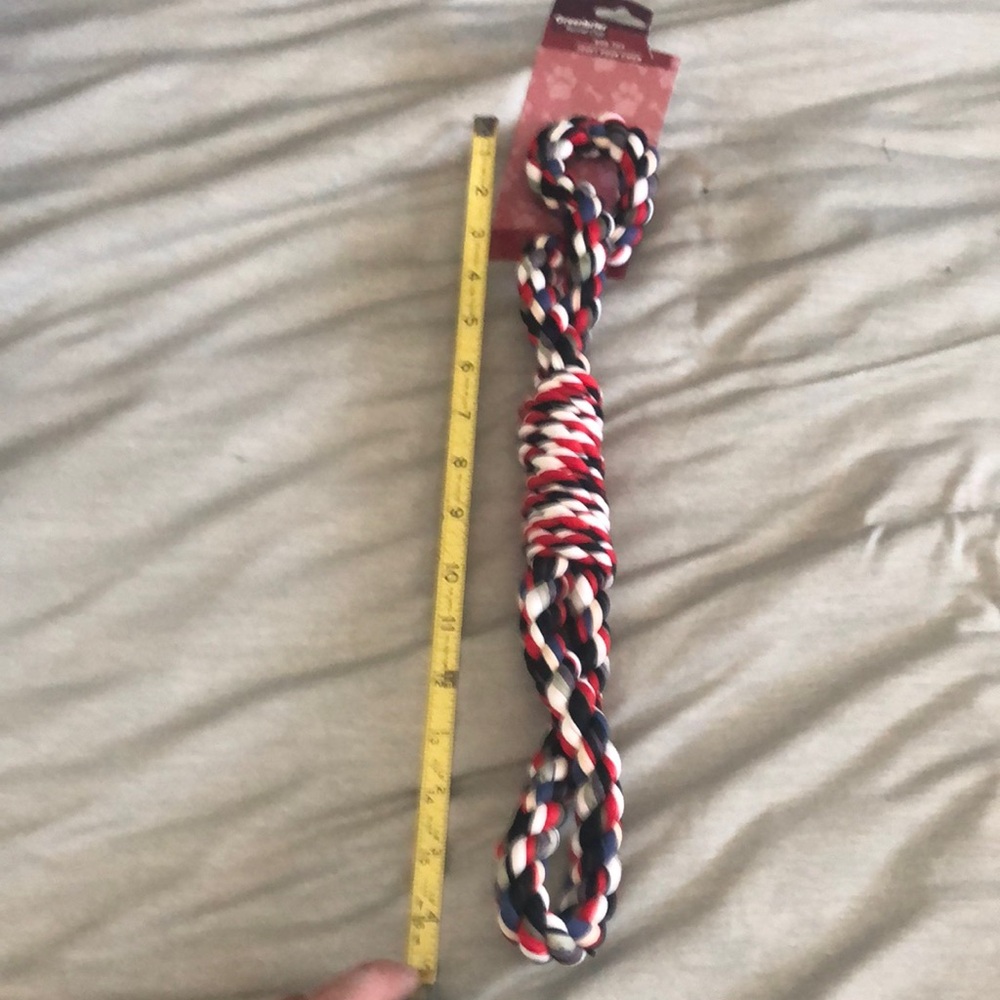 Red, White, and Blue Dog Rope Toy - Picture 2 of 4